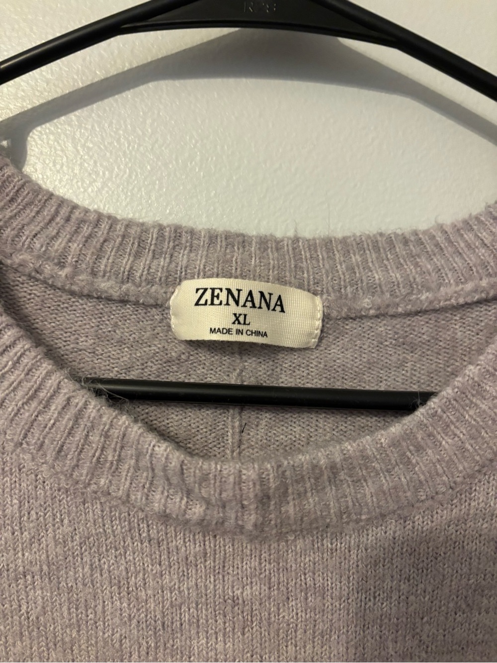 Zenana Outfitters Men's Light Gray Crewneck Sweater with Patch Pocket - Picture 2 of 4